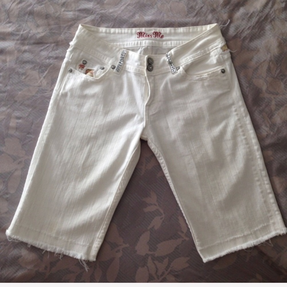 Miss Me Bermuda Jean Shorts